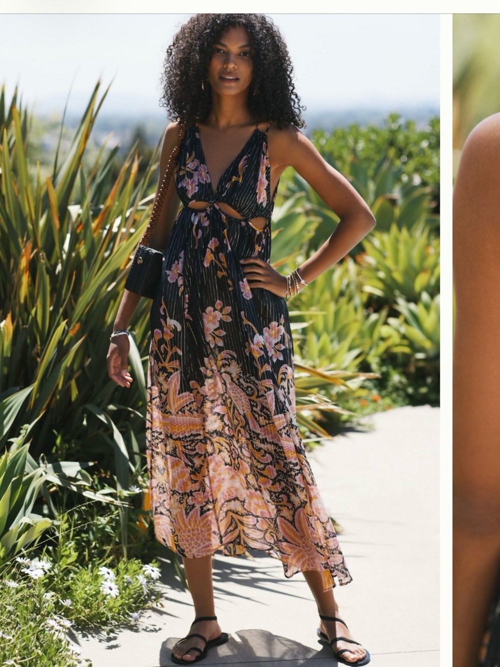 Cutout maxi dress by Anthropologie. NWOT. Size small.